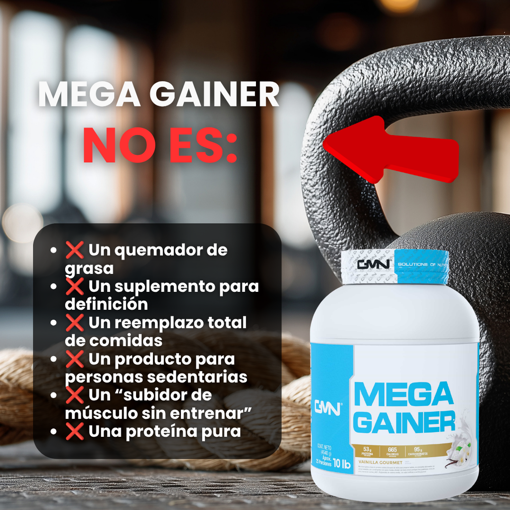 Mega Gainer 10lb Vainilla Gourmet Tarro GMN