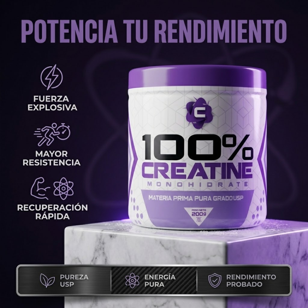 100% Creatina Monohidratada sin sabor + Obsequio